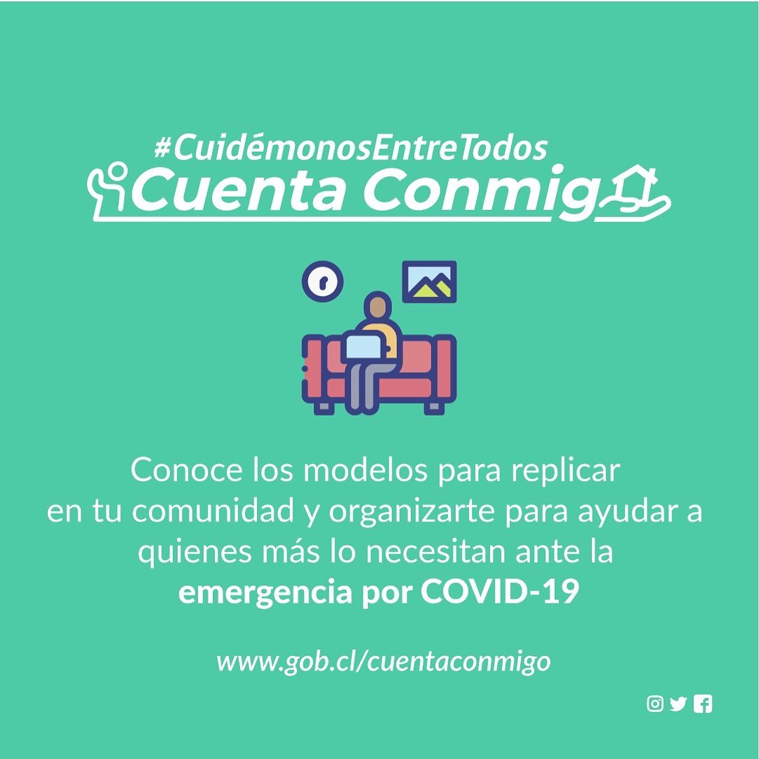 Publicación en Facebook de Senama Gobierno de Chile