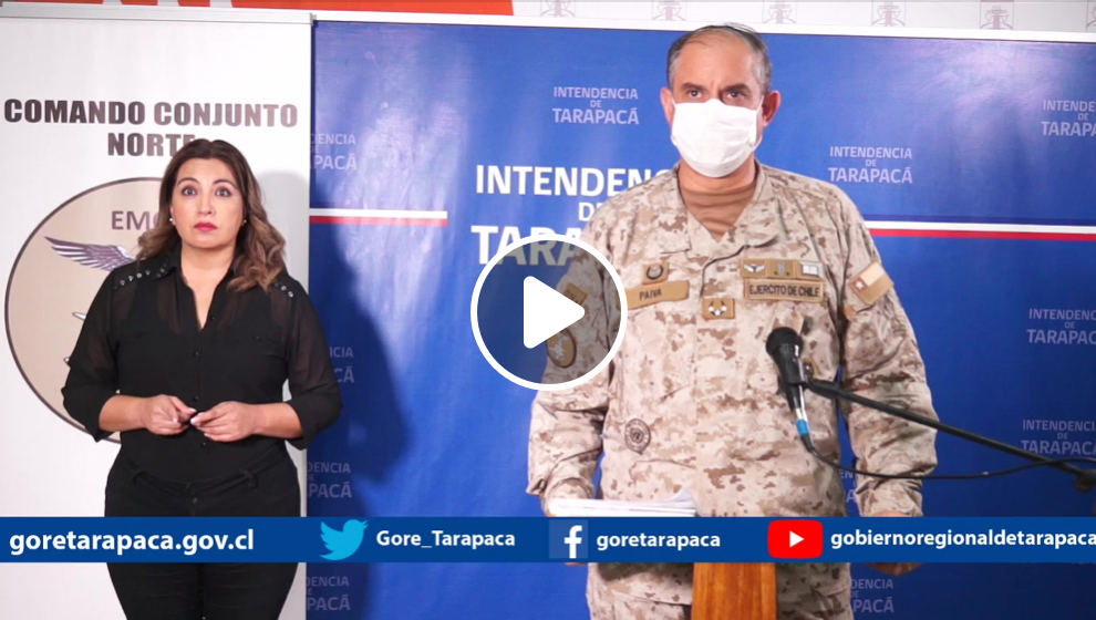 Publicación en Facebook de Gobierno Regional de Tarapacá