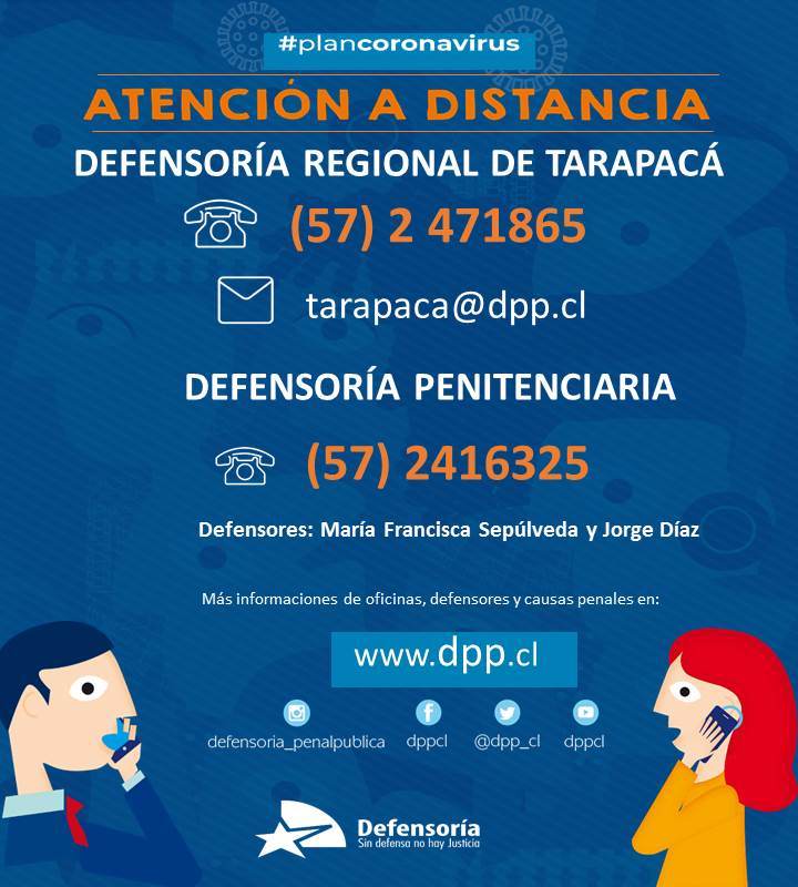 Información sobre la Defensoría Penal Pública de Tarapacá