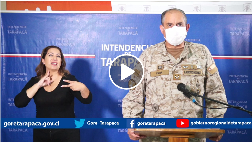 Publicación en Facebook de Gobierno Regional de Tarapacá