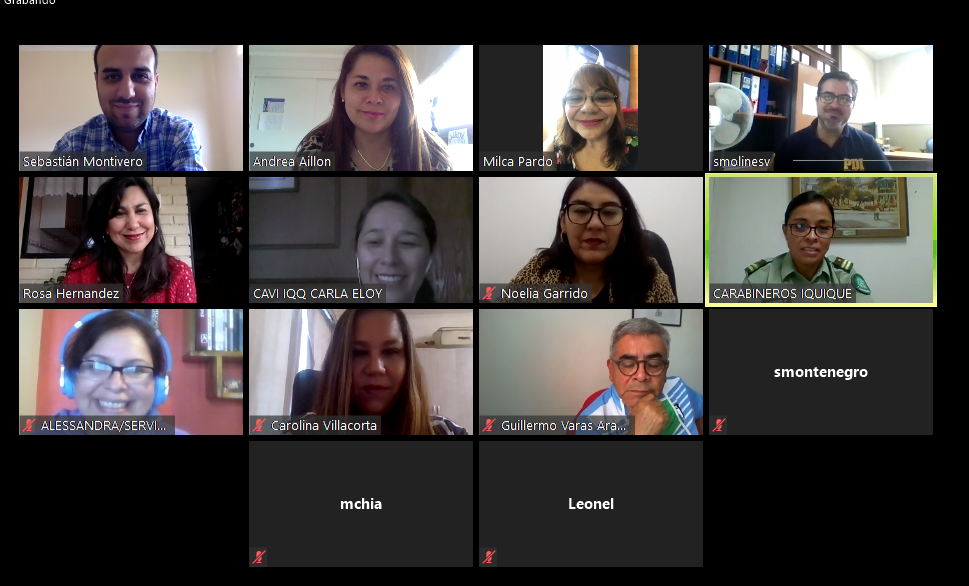 CAJTA participa en reunión de la Red de Asistencia a Víctimas (RAV) de Tarapacá