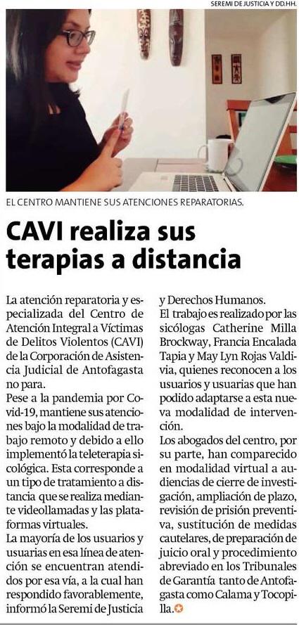 La CAJTA en  diario La Estrella de Antofagasta, Calama y Tocopilla