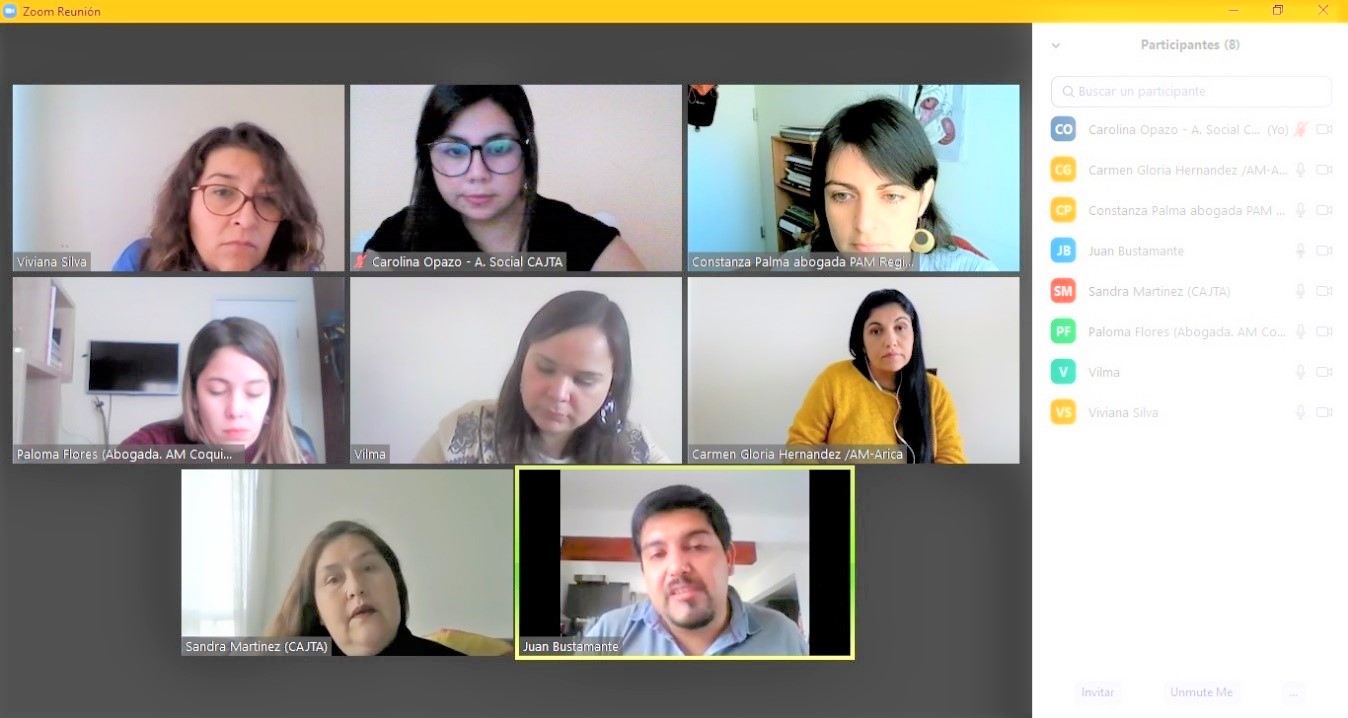 Equipos de “Defensa Jurídica Integral de Adultos Mayores” llevaron a cabo una reunión de coordinación