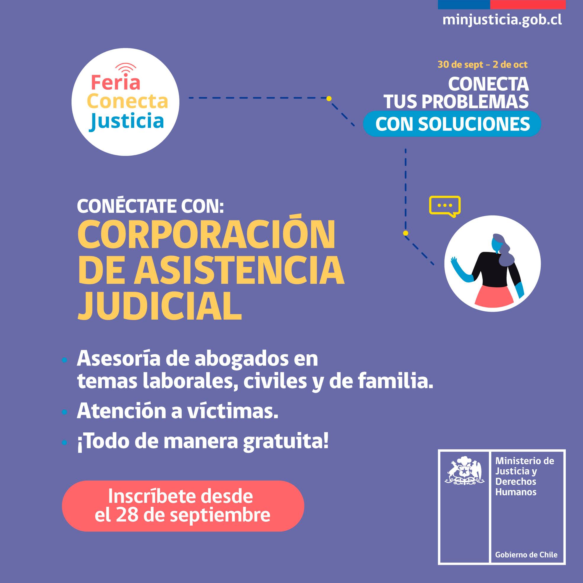 Síguenos en Feria Conecta Justicia