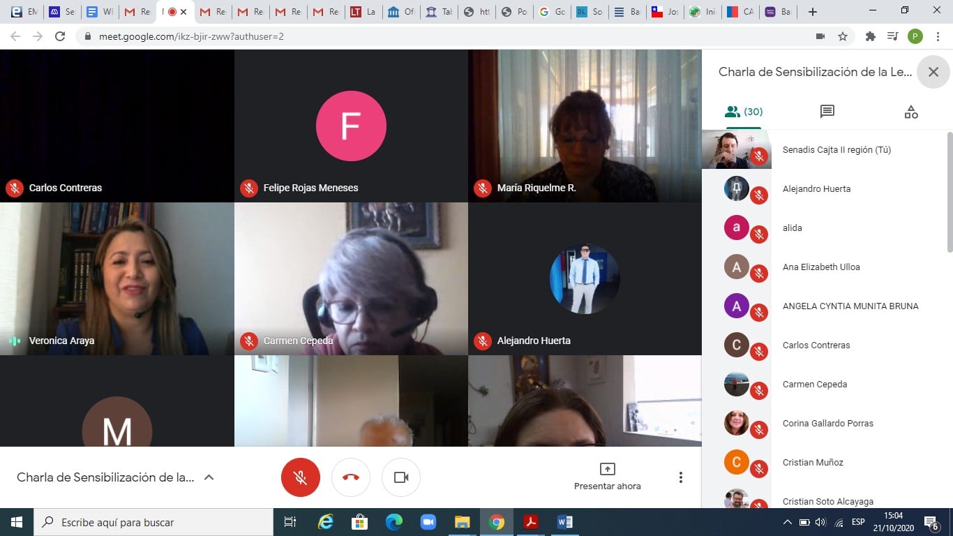 Convenio CAJTA - SENADIS Antofagasta realiza capacitación