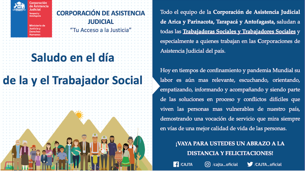 Saludos en el día de la y el Trabajador Social