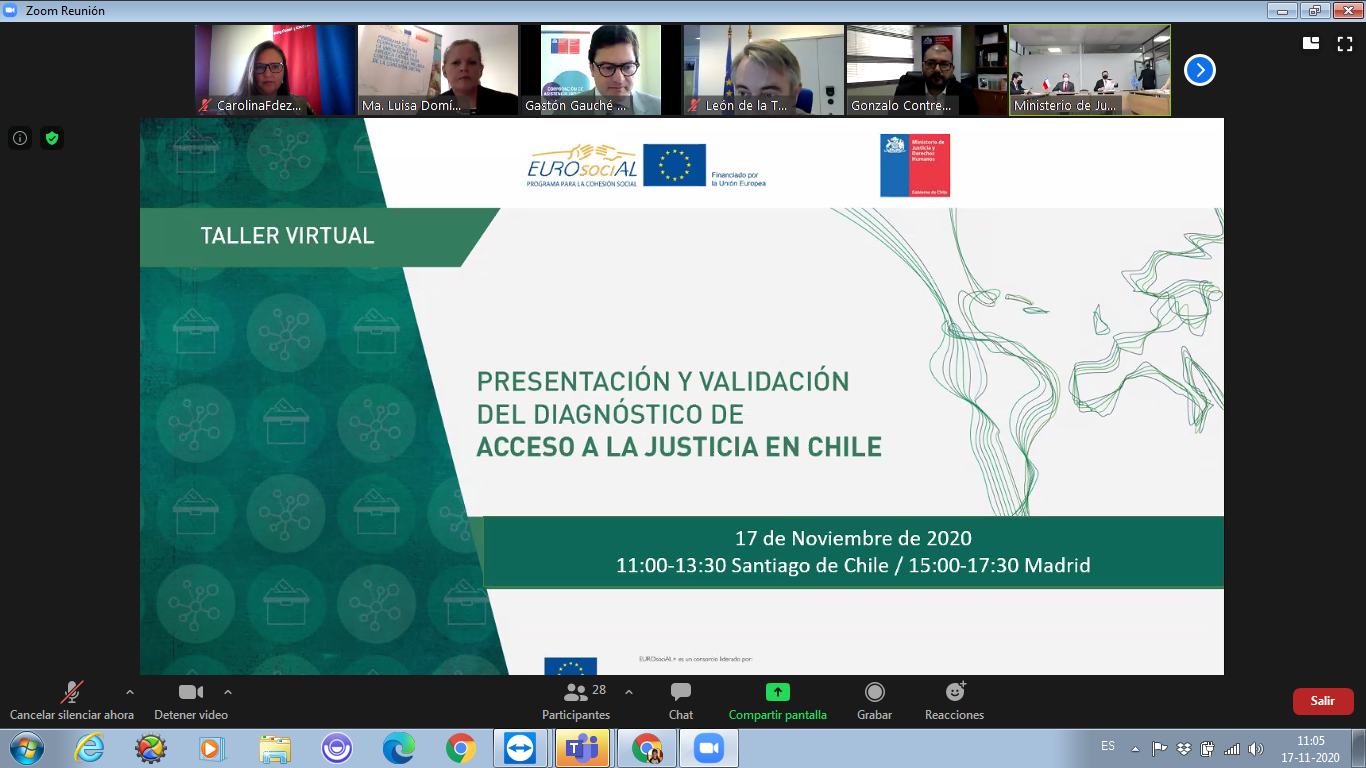 Directora General CAJTA participa de Taller de Presentación y Validación Diagnóstico de Acceso a la Justicia