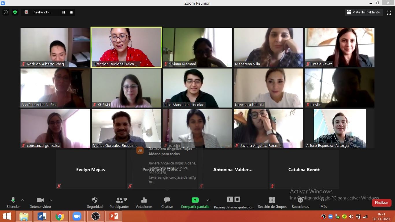 Dirección Regional de Arica y Parinacota realiza actividad a postulantes de la carrera de Derecho