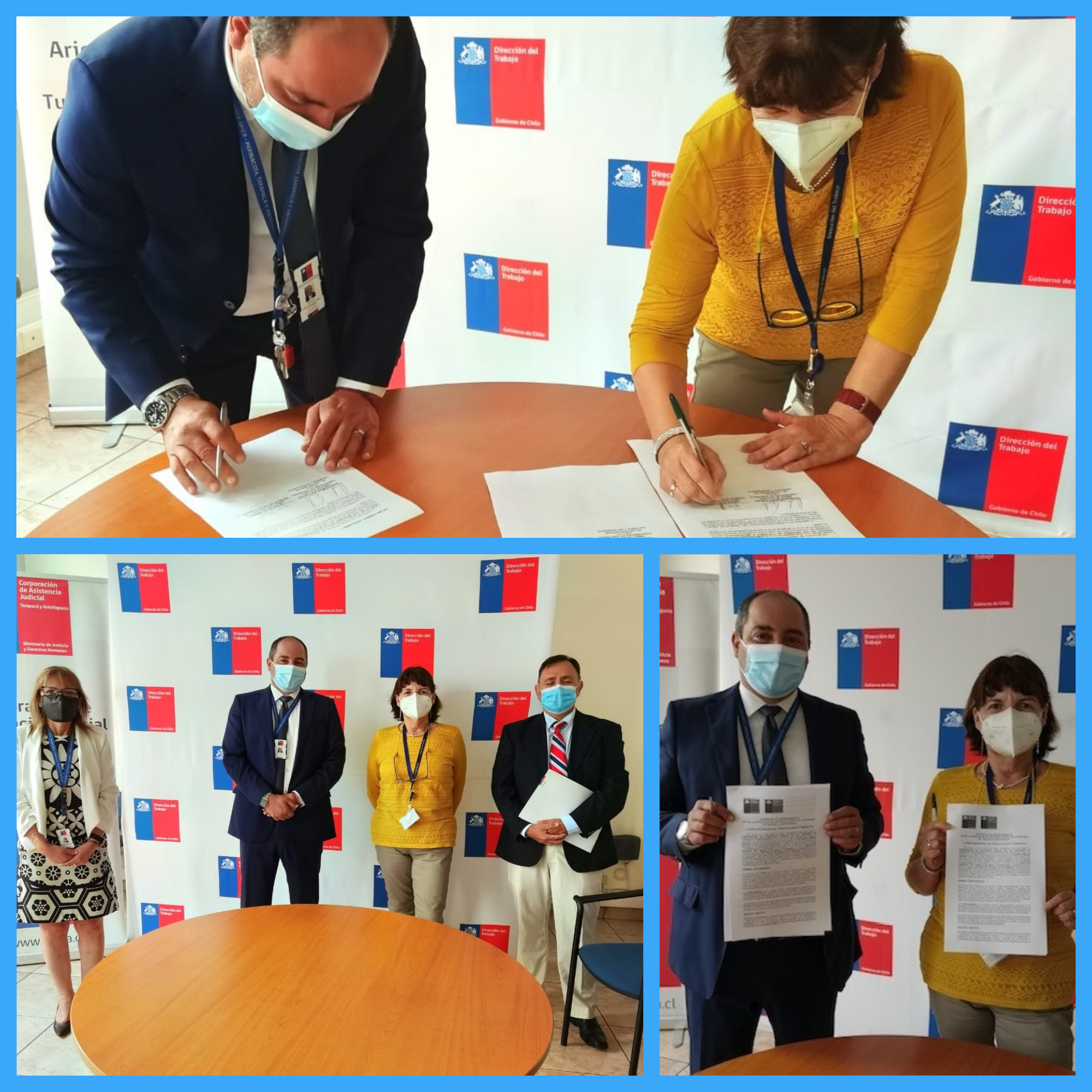 Dirección Regional del Trabajo de Arica y Parinacota y Dirección Regional de CAJTA Firman Acuerdo de Colaboración Mutua