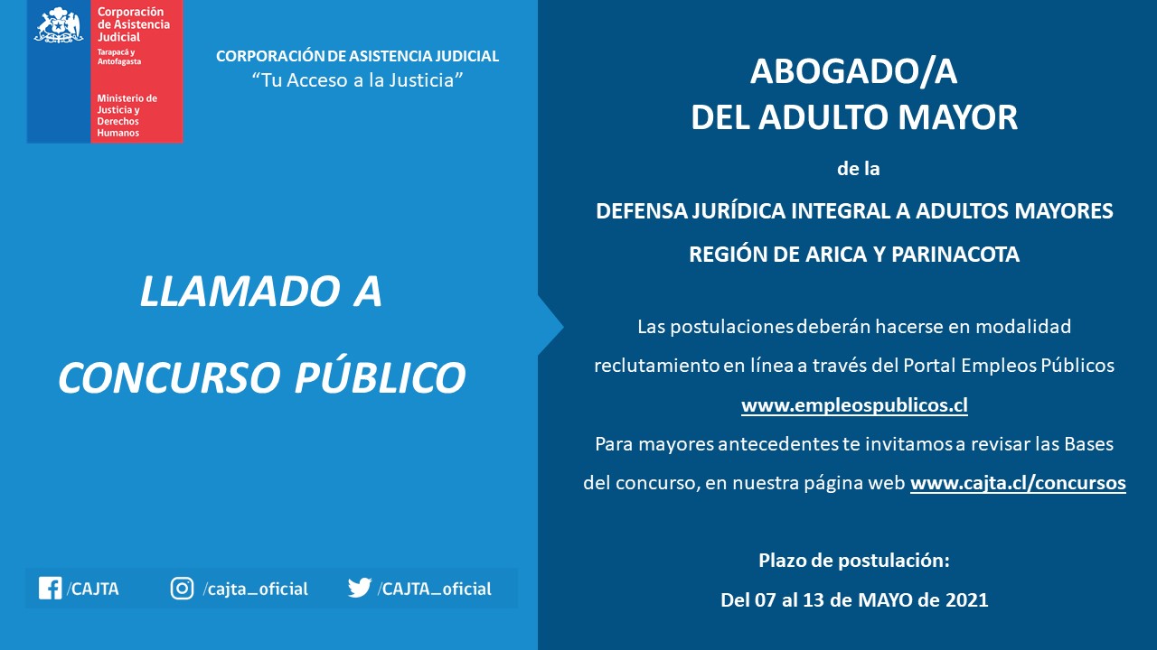 LLAMADO A CONCURSO PÚBLICO