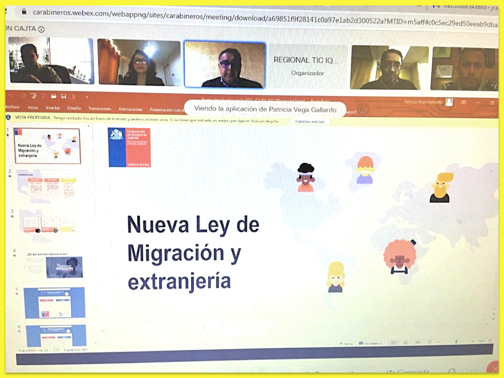 ODL de Tarapacá capacitó sobre Migración a Carabineros de Chile