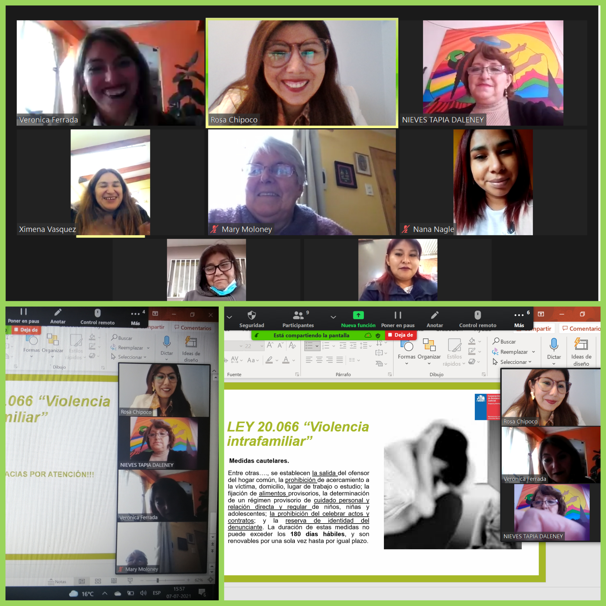 Consultorio Jurídico de Alto Hospicio Realiza taller Sobre Violencia Contra la Mujer