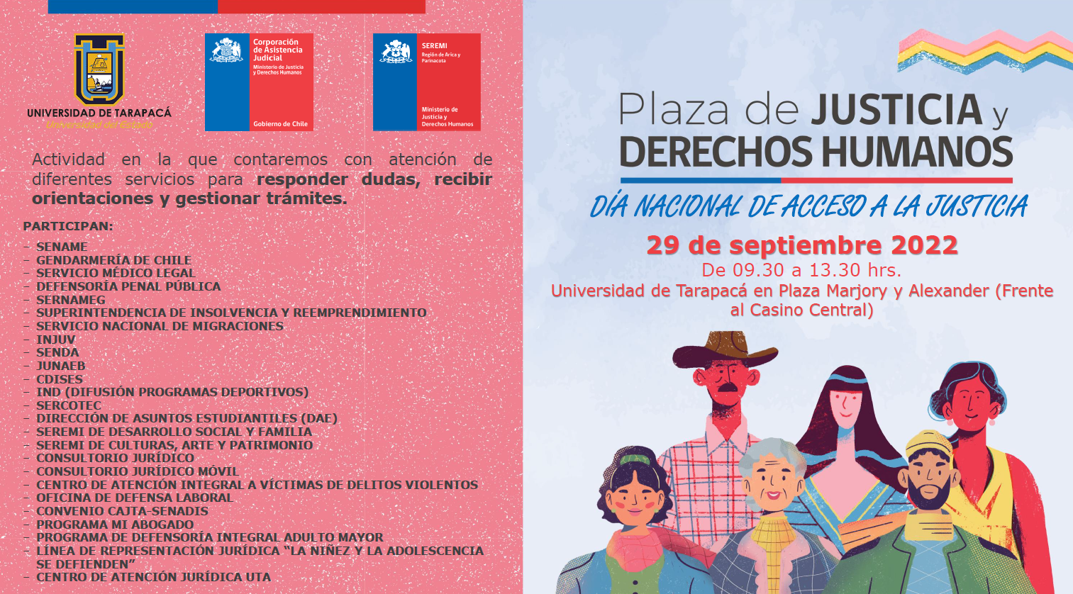 Te invitamos a la Plaza de Justicia y Derechos Humanos desarrollada en el  marco del DÍA NACIONAL DE ACCESO A LA JUSTICIA