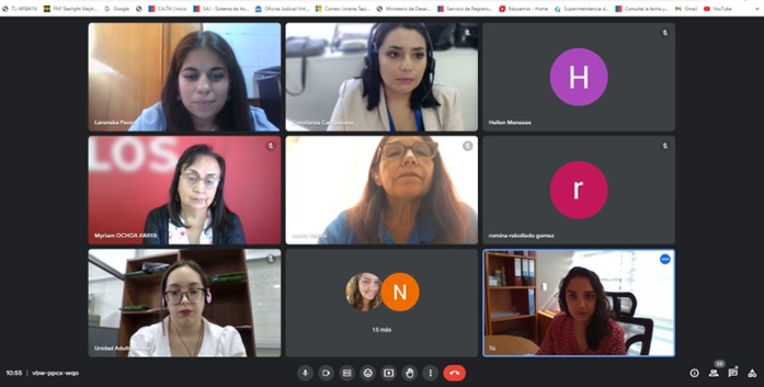 CAJTA participa en mesa técnica regional del Programa Vínculos año 2023