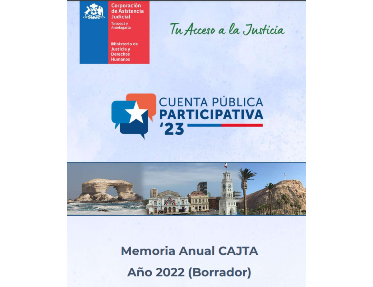 Invitamos a leer nuestro borrador de la Cuenta Pública Participativa 2022