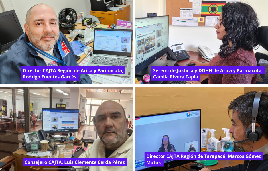 Autoridades siguiendo nuestra Cuenta Pública Participativa-2022