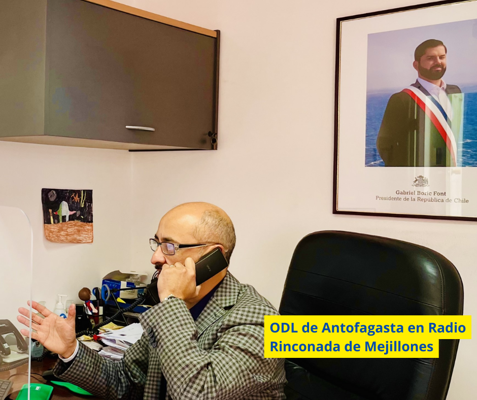 Jefe de Estudios de ODL de Antofagasta en Radio Rinconada de Mejillones