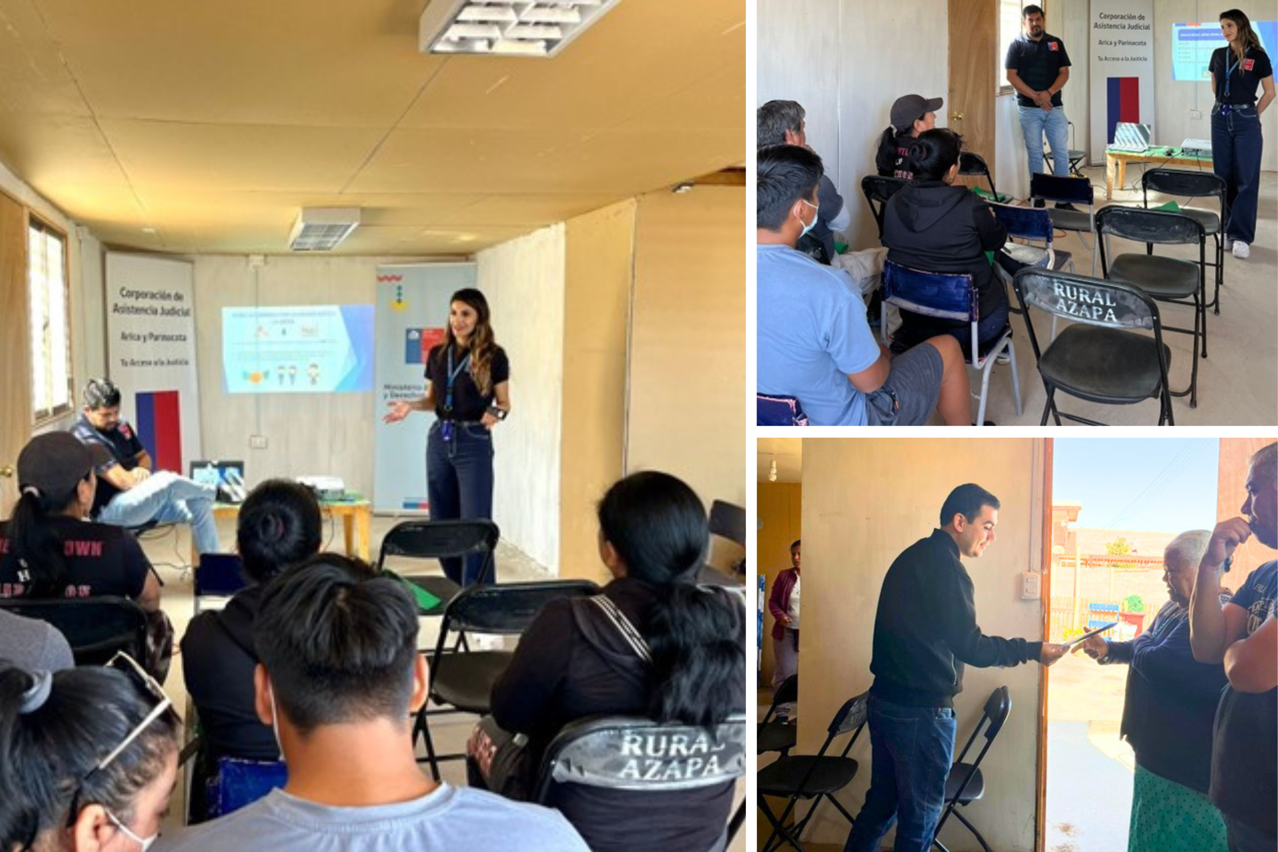 CAJTA da charla  sobre “Acceso a la Justicia para Personas Mayores” a vecinos de las Llosyas en el valle de Azapa