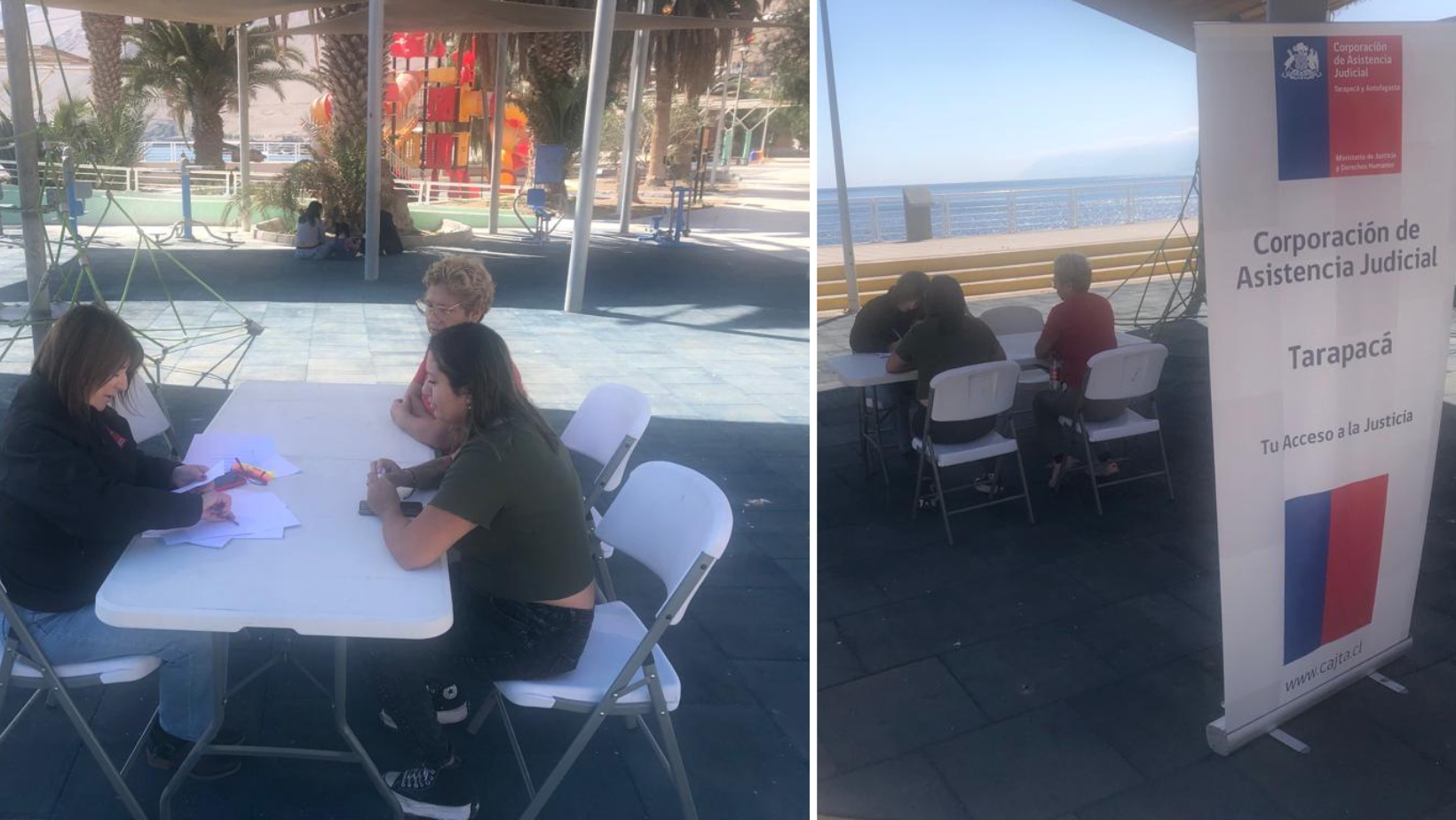 Consultorio Jurídico Móvil del Tamarugal en  localidad de Pisagua