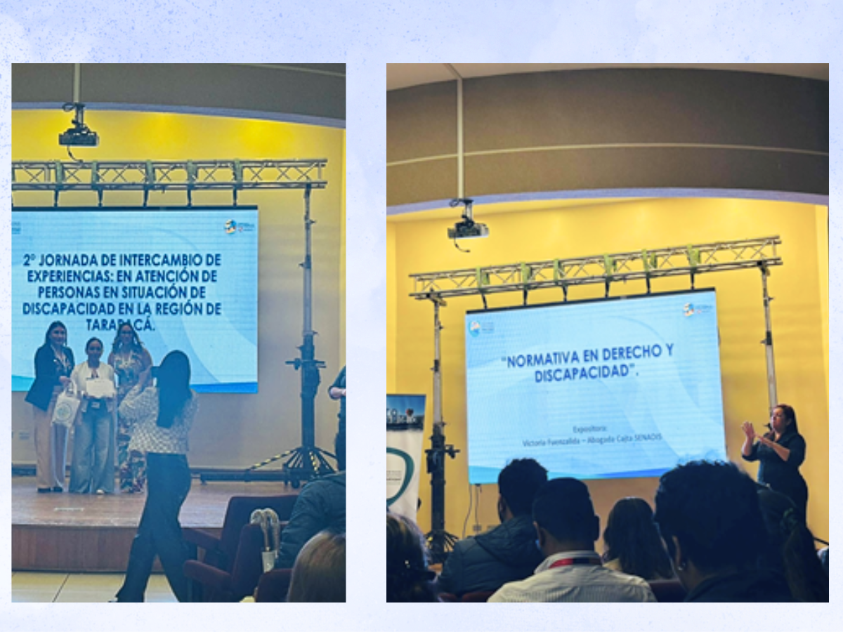 Abogada del convenio CAJTA-SENADIS de Tarapacá participa en “II Jornada de Intercambio de Experiencias de Discapacidad”
