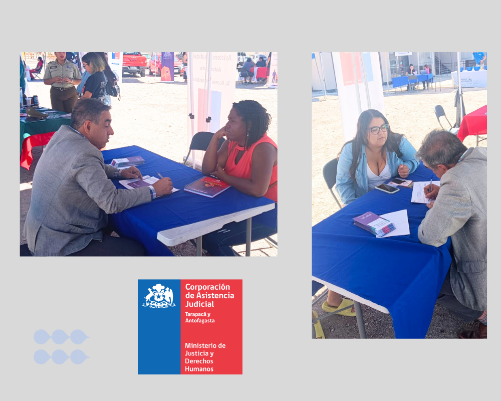 Consultorio Jurídico de Calama participó en “Plaza Ciudadana 8M: Mujer y Cuidados”