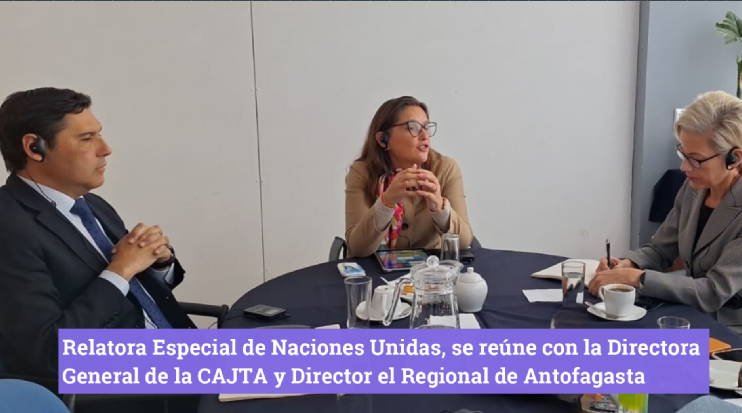 Relatora Especial de Naciones Unidas se reunió con la Directora General de la CAJTA