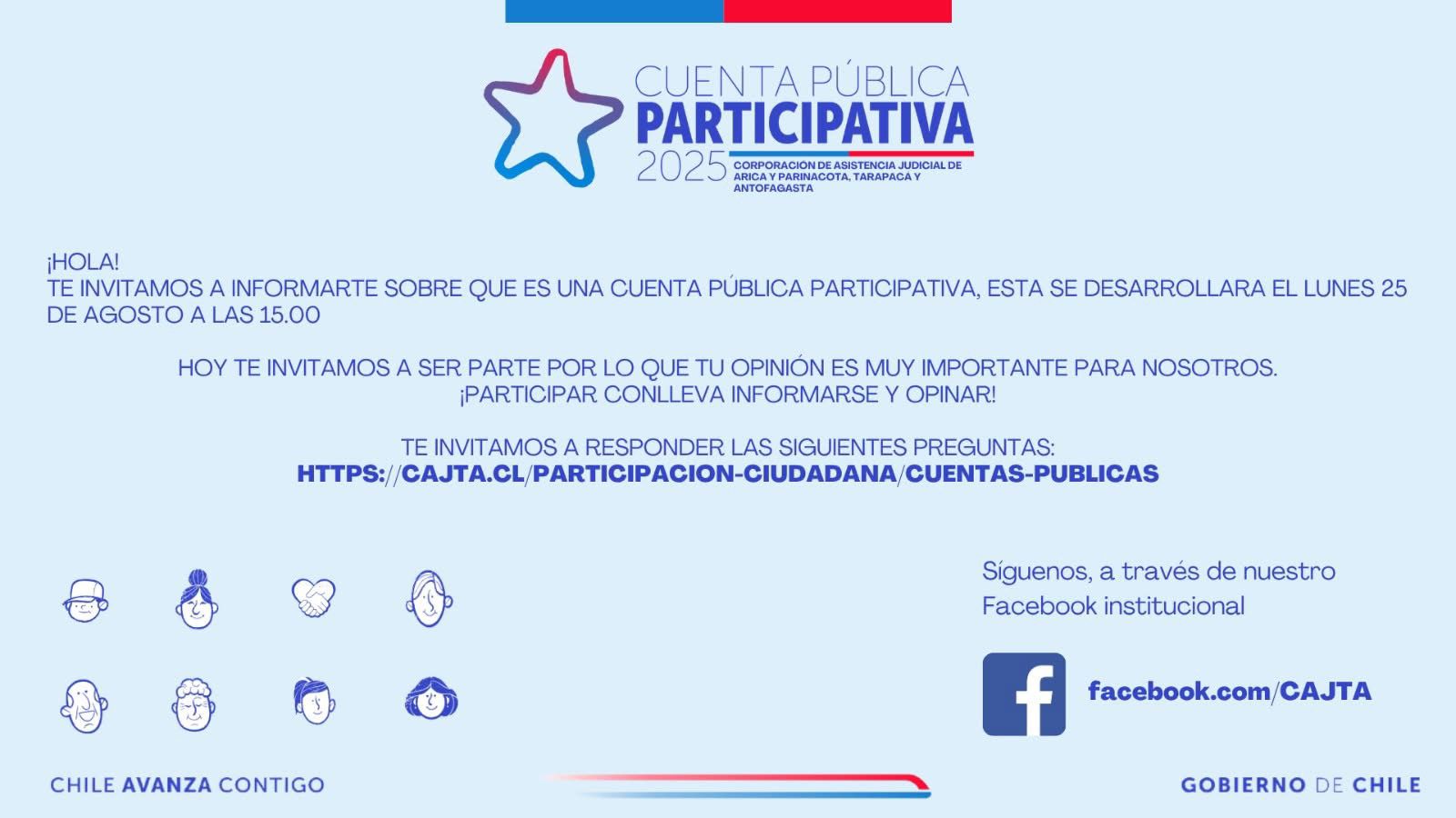 ¡Participa en nuestra #CuentaPúblicaParticipativa 2025!