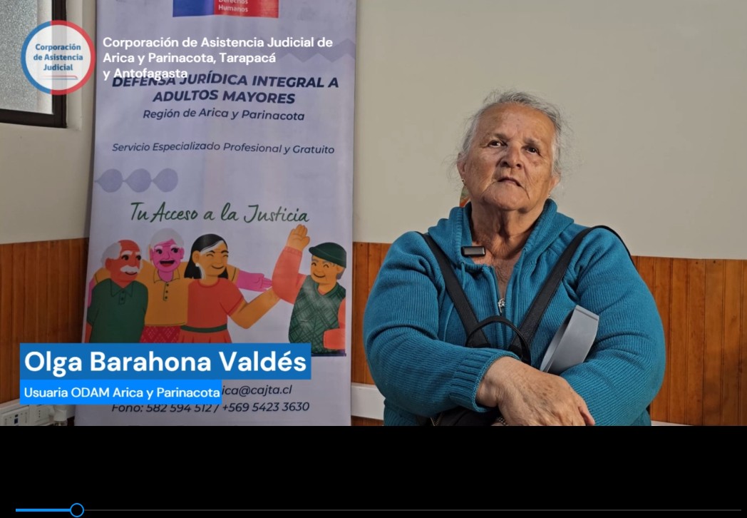 Te invitamos a ver el testimonio de la Sra. Olga Barahona Valdés