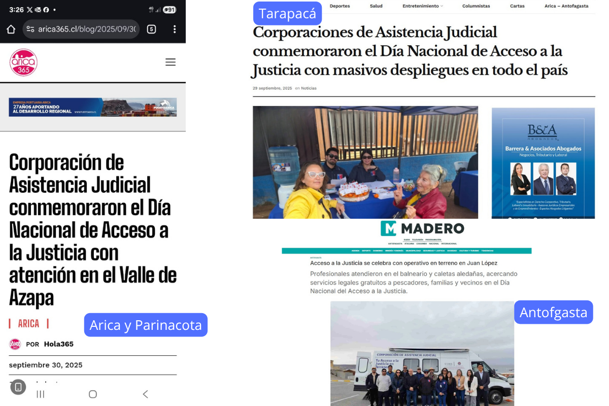 Día Nacional del Acceso a la Justicia en la prensa