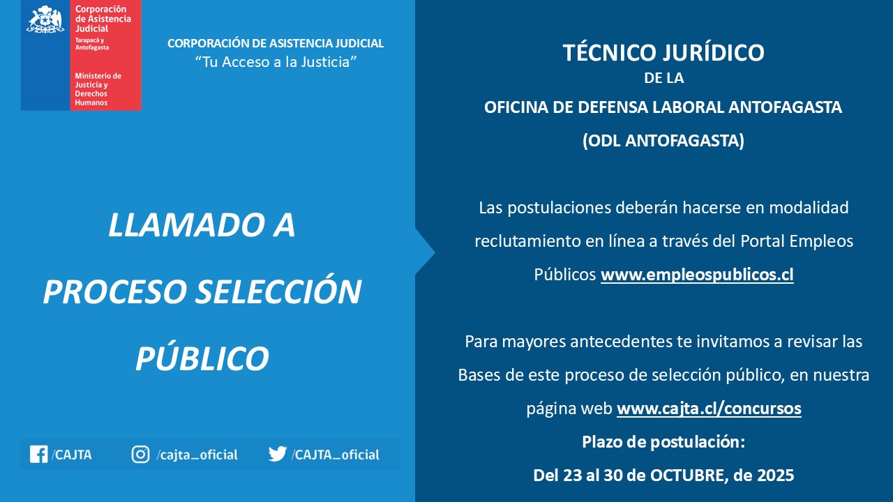 LLAMADO A PROCESO SELECCIÓN PÚBLICO