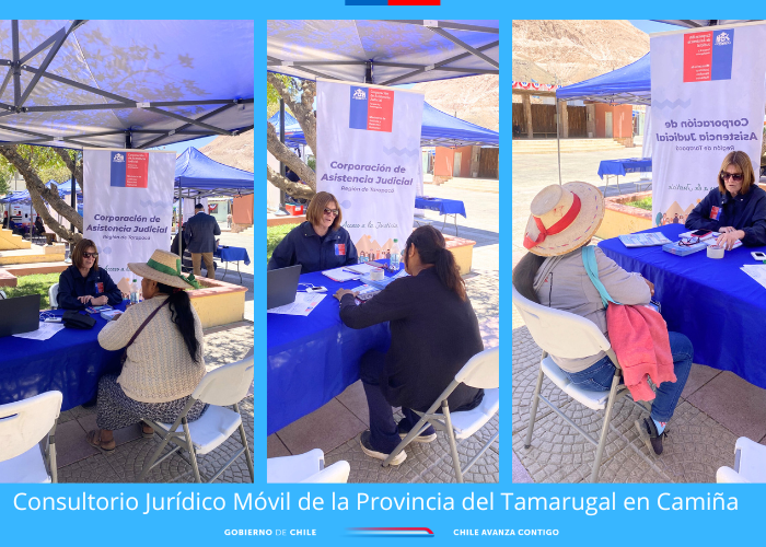 Consultorio Jurídico Móvil de la Provincia del Tamarugal, brindó atención en la localidad de Camiña