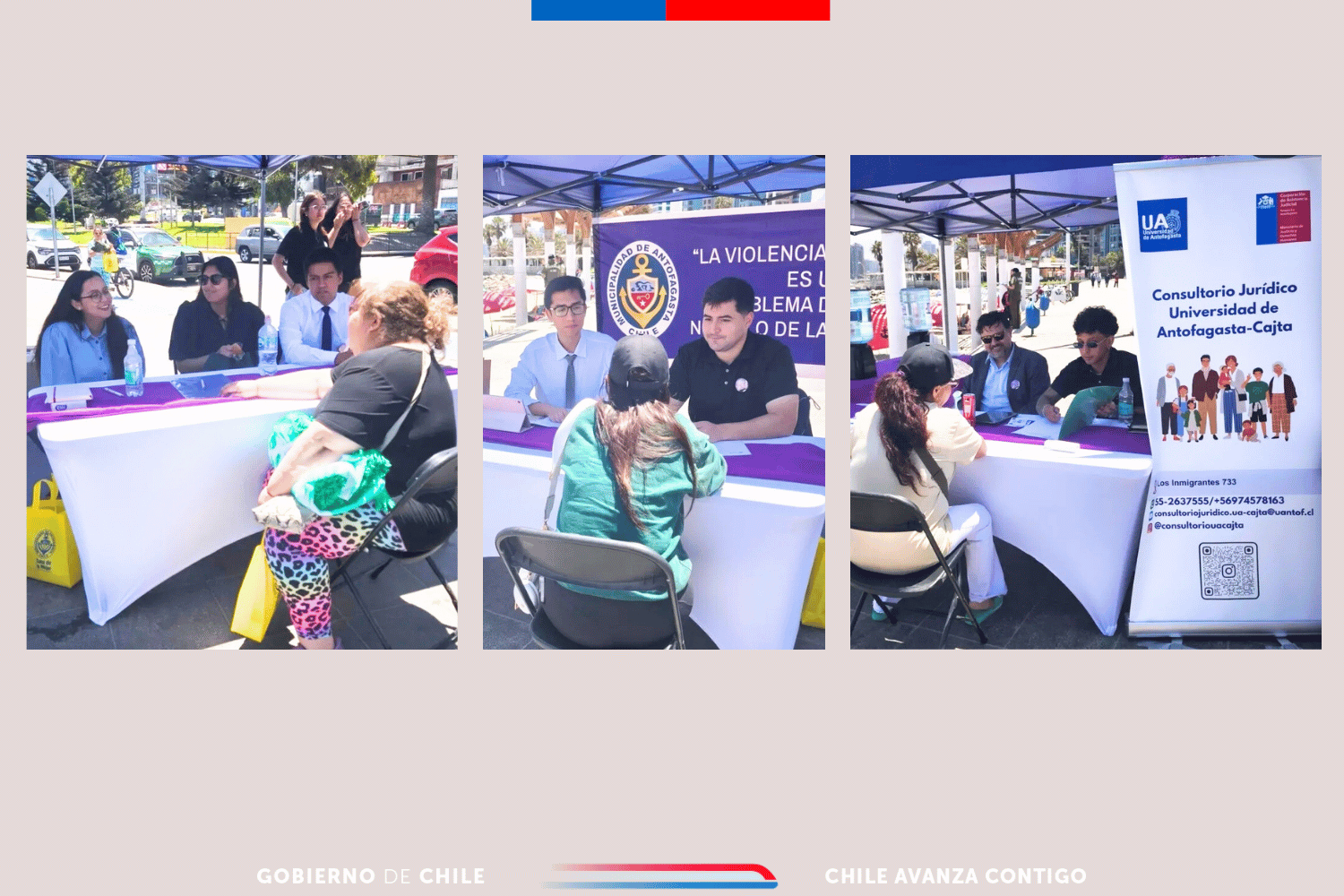 Centro de Atención Jurídica de la Universidad de Antofagasta participa en Plaza Ciudadana