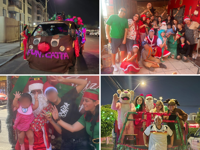 Carritos navideños de la CAJTA, recorrieron calles de Arica e Iquique