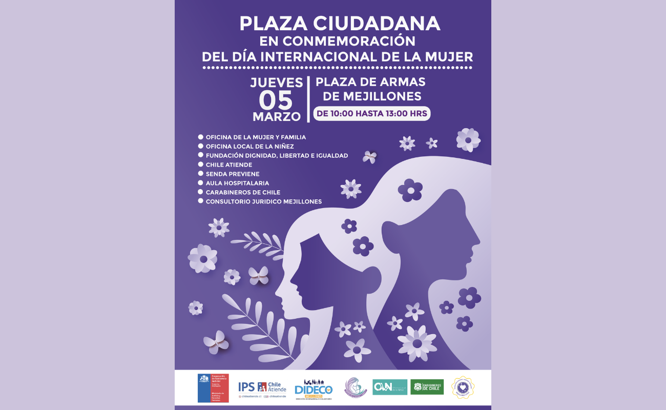 Mejillones: Plaza Ciudadana en el marco del Día Internacional de la Mujer