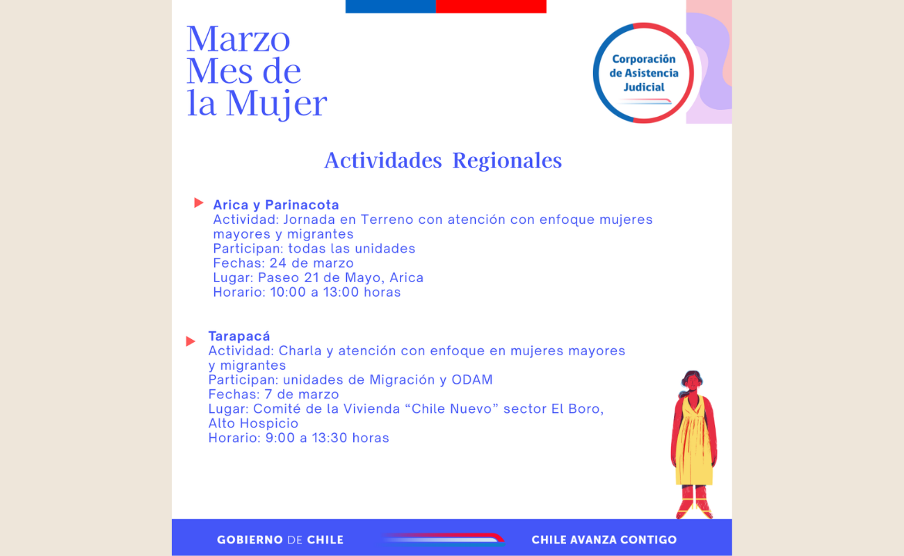 Actividades en el Mes de la Mujer en CAJTA