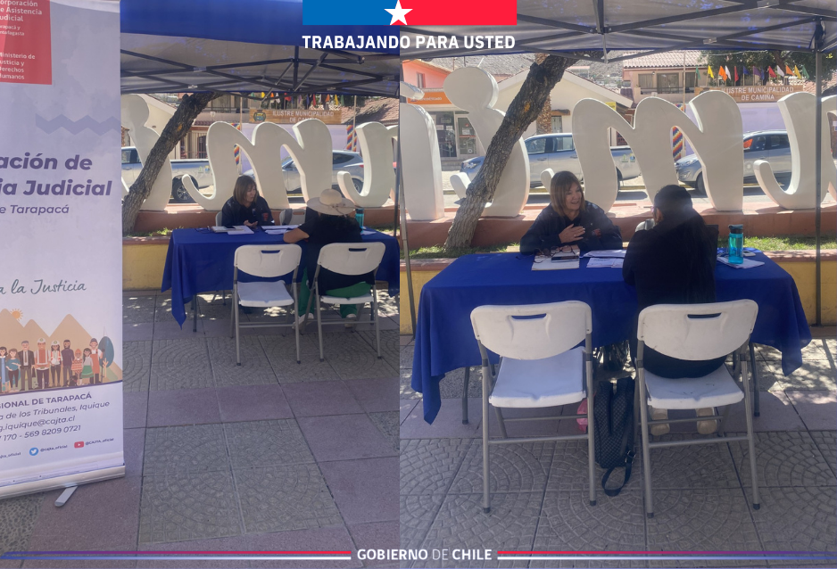 Consultorio Jurídico Móvil del Tamarugal brinda atención en localidad de Camiña