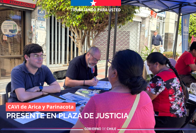 CAVI de Arica y Parinacota participa nueva Plaza de Justicia