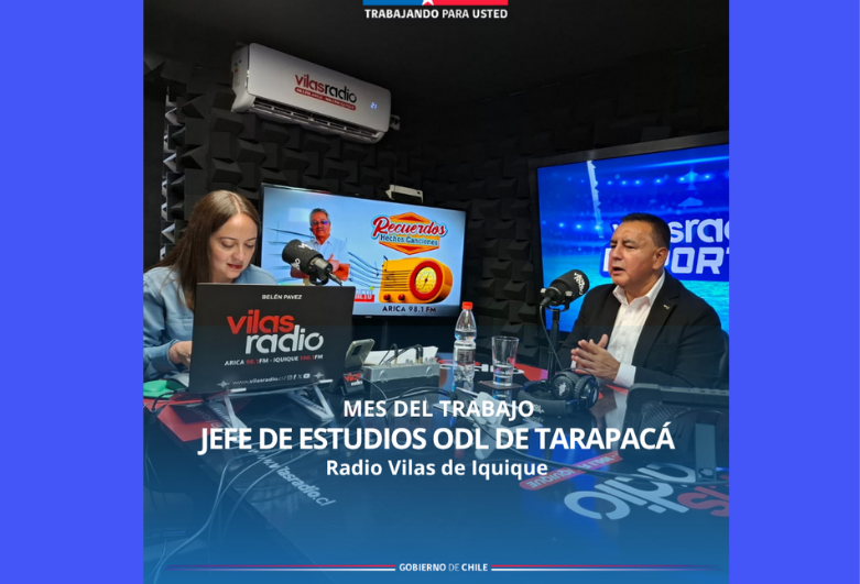 Mes del Trabajo en CAJTA: ODL de Tarapacá en Radio Vilas