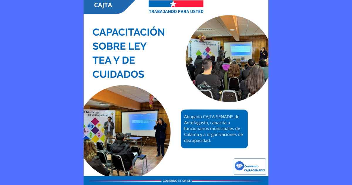 Abogado CAJTA-SENADIS  de Antofagasta capacita a  funcionario/as municipales de Calama