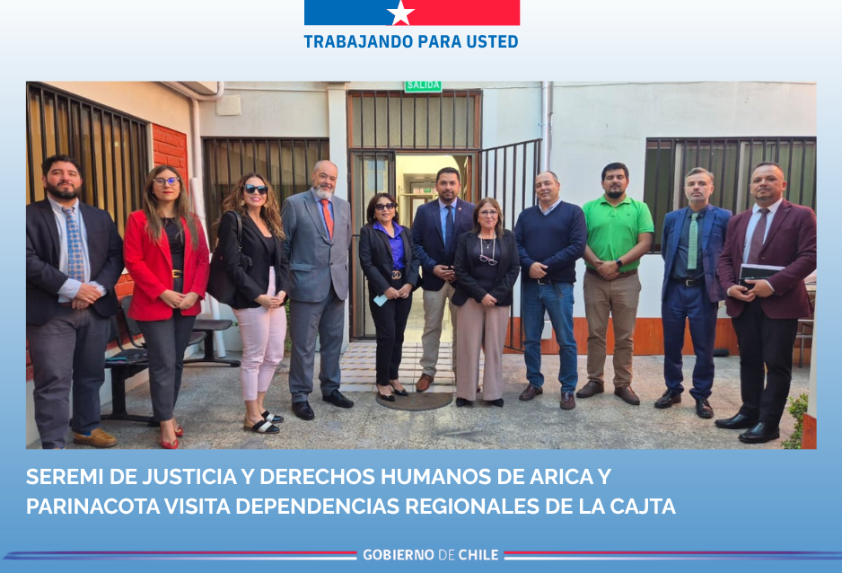 Seremi de Justicia y Derechos Humanos de Arica y Parinacota visita dependencias de CAJTA