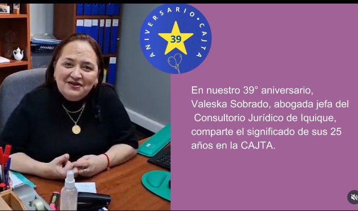 En aniversario 39 de la CAJTA presentamos el testimonio de Valeska Sobrado Pavez