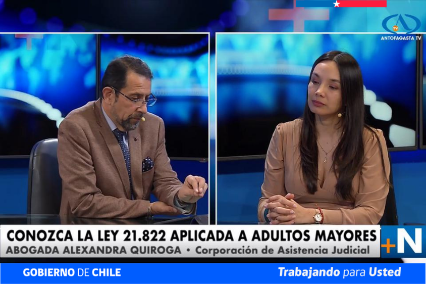 Unidad de Personas Mayores de Antofagasta difunde alcances de la Ley N.º 21.822