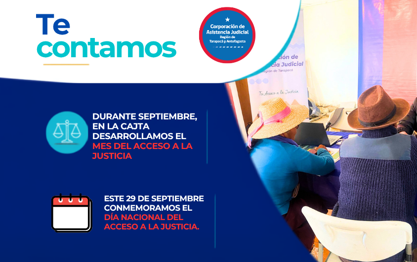 Septiembre es el Mes del Acceso a la Justicia en la CAJTA