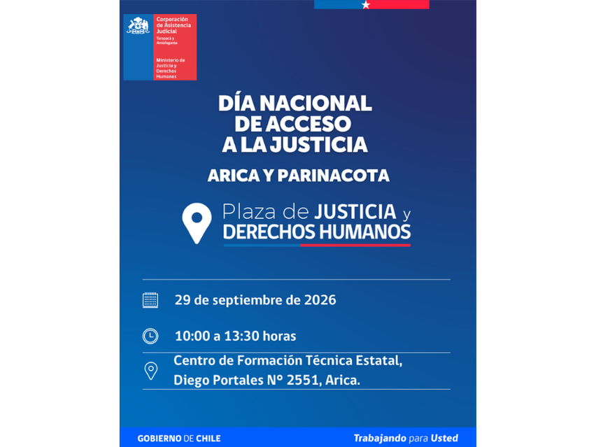 ARICA: DÍA NACIONAL DEL ACCESO A LA JUSTICIA