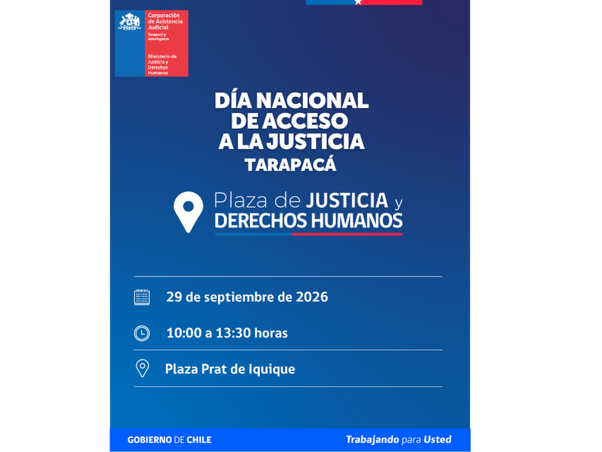 IQUIQUE: DÍA NACIONAL DEL ACCESO A LA JUSTICIA