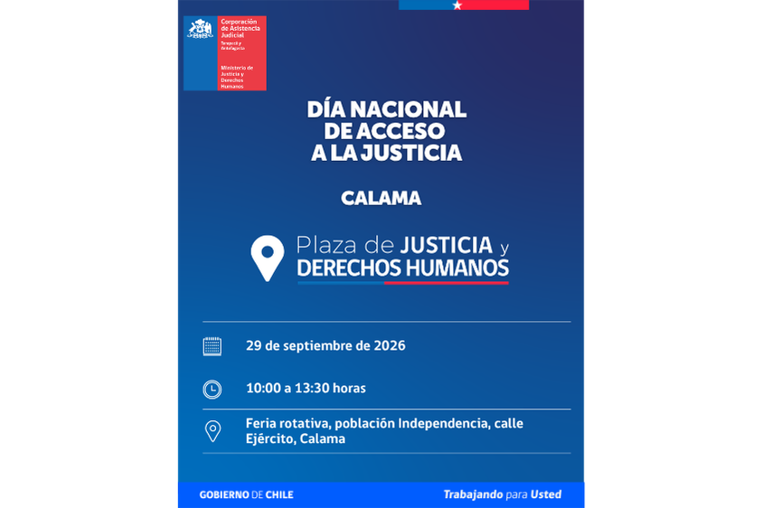CALAMA: DÍA NACIONAL DEL ACCESO A LA JUSTICIA