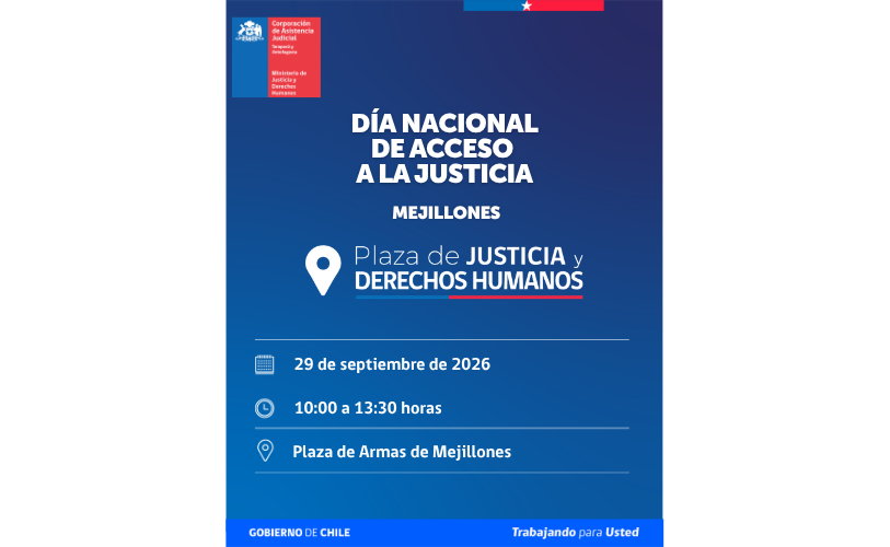 MEJILLONES: DÍA NACIONAL DEL ACCESO A LA JUSTICIA